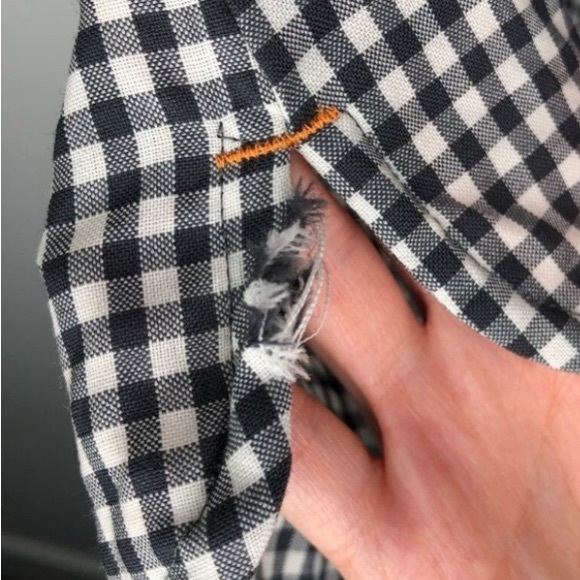 Icebreaker Short Sleeve Black and White Checked Shirt Size Small - Picture 4 of 6